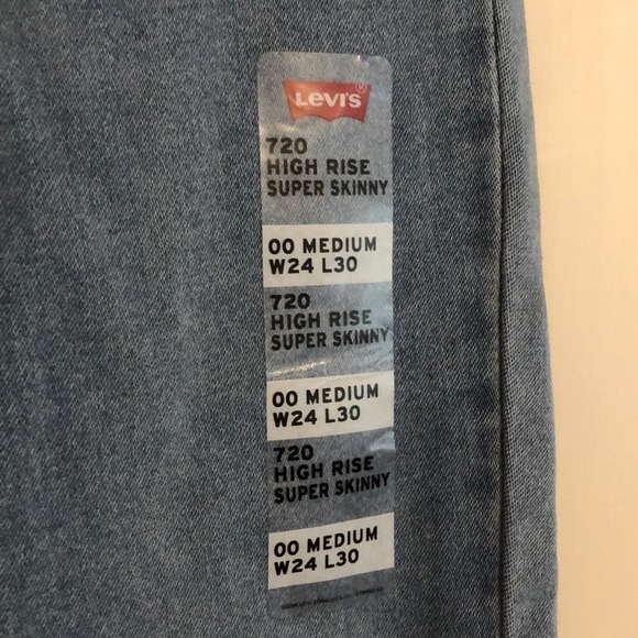 720 high rise super skinny jeans - Picture 3 of 7